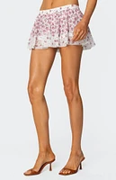 Edikted Florah Ruffled Mini Skort