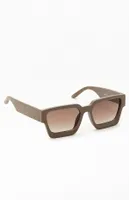 Pacsun Charcoal Square Frame Sunglasses