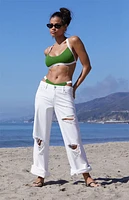 Pacsun Eco Green Trisha Banded Cropped Bikini Top