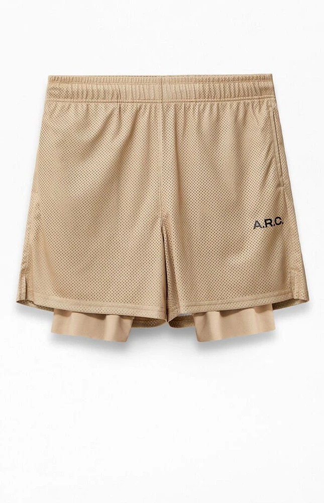 A.R.C. Active Tan Mesh 2 1 Shorts