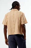 Pacsun Beck Striped Floral Oversized Camp Shirt