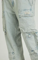 PacSun Light Indigo Baggy Cargo Jeans