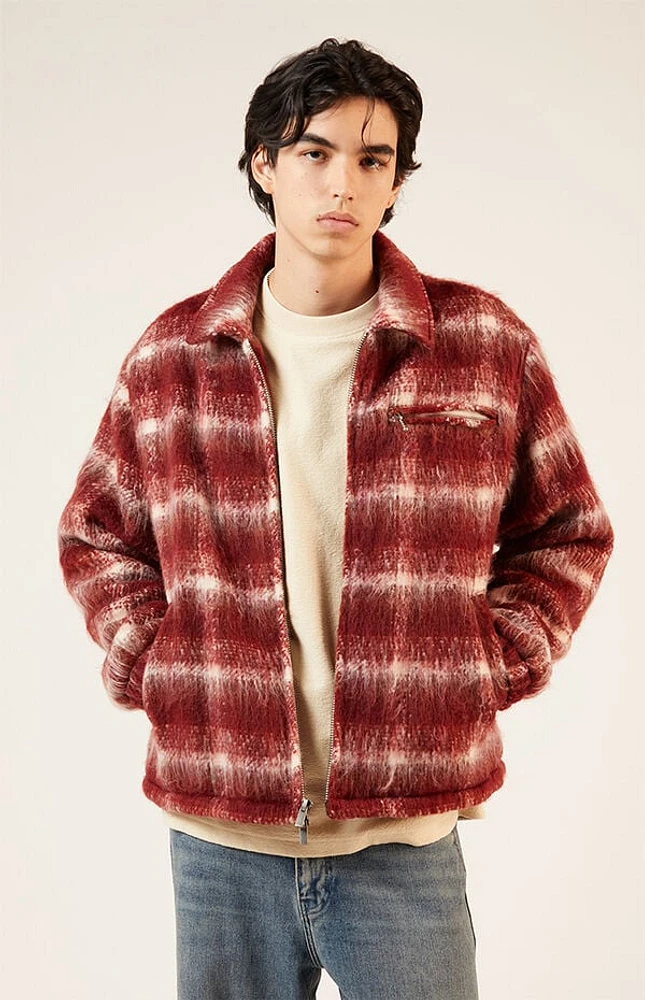 Pacsun Brushed Plaid Jacket