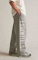 Fear of God Essentials Dark Heather Oatmeal Fleece Relaxed Sweatpants