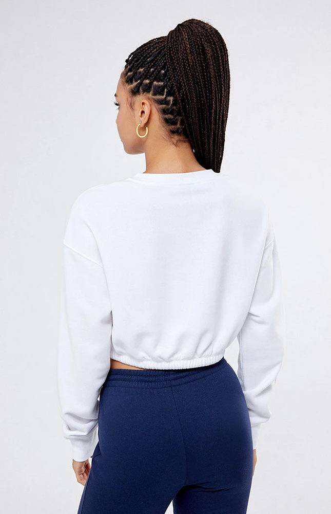 PacSun Pacific Sunwear Athletics Drawcord Cropped Sweatshirt