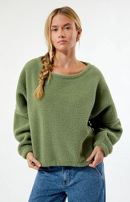 Rhythm Jyoti Reverse Sherpa Fleece Crew Neck Sweatshirt