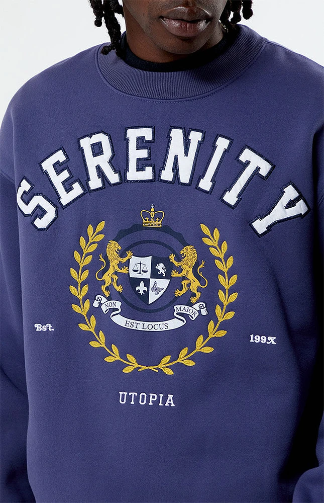 Serenity Embroidered Crew Neck Sweatshirt