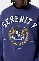 Serenity Embroidered Crew Neck Sweatshirt