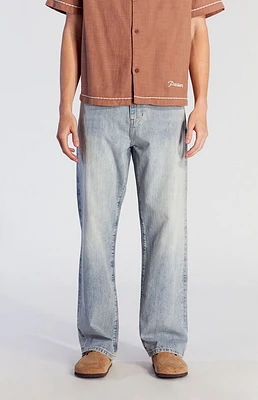 PacSun Light Indigo Slub Baggy Jeans