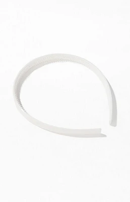 John Galt White Thin Headband