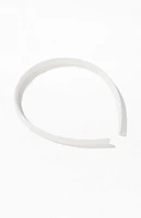 John Galt White Thin Headband