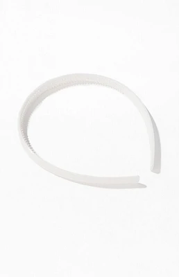 John Galt White Thin Headband