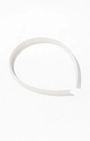 John Galt White Thin Headband