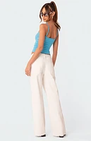 Edikted Dahlia Low Rise Straight Leg Jeans