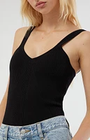 DRESS FORUM Knit Tank Bodysuit