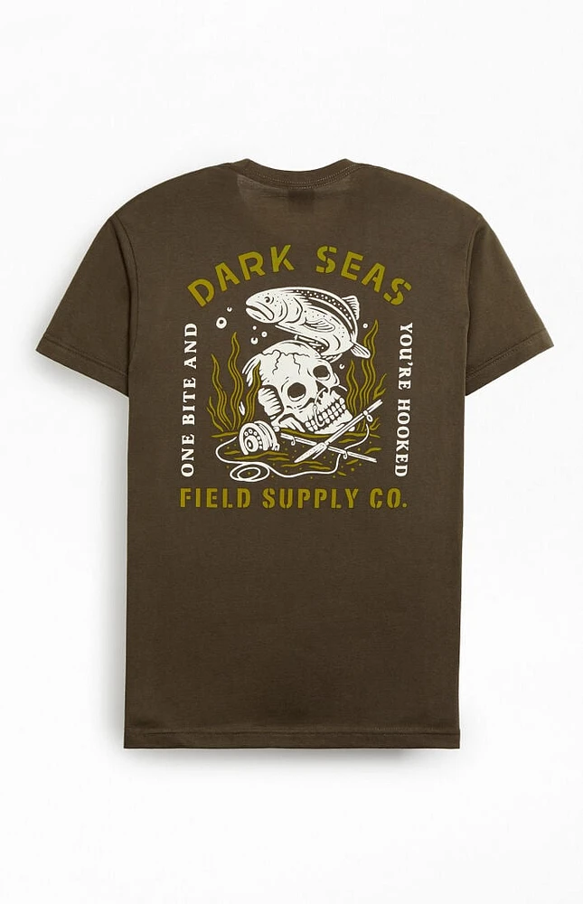 Dark Seas Military Green T-Shirt