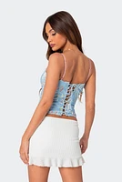 Edikted Talulla Cupped Lace Up Corset