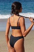 Pacsun Black Evy High Cut Bikini Bottom