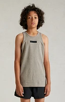 Kids Fear of God Essentials Heather Grey Tank Top