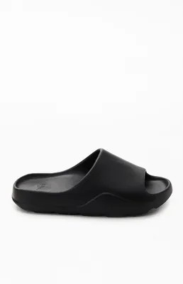 Kappa Black Authentic Plume 1 Slide Sandals
