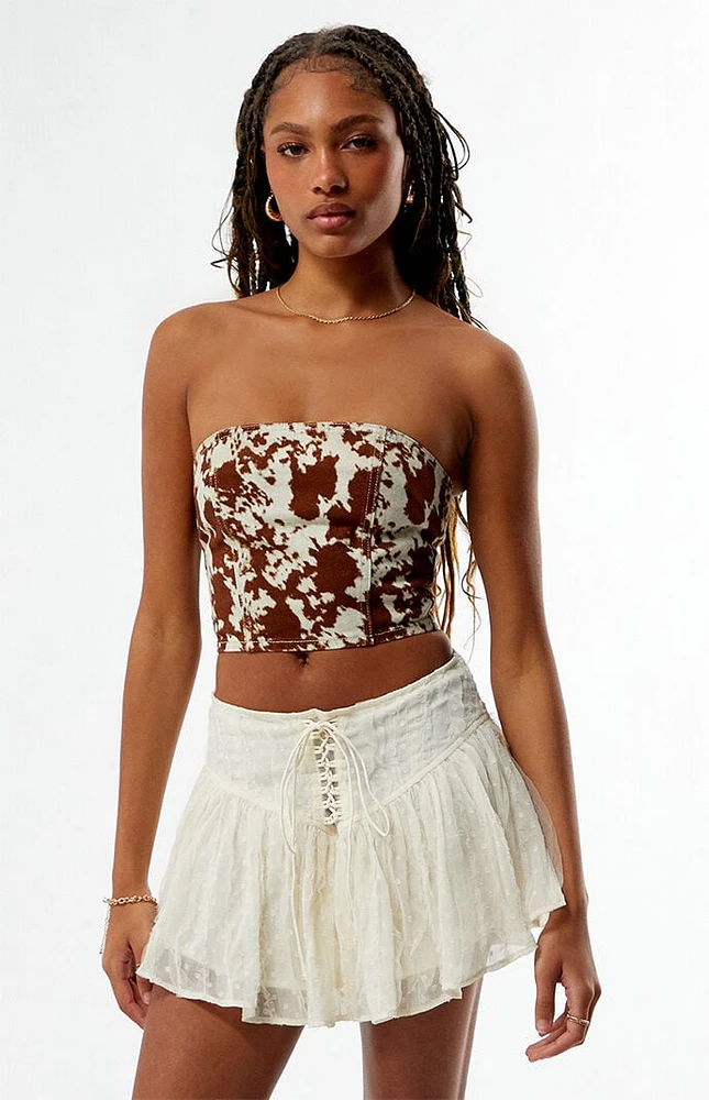 PacSun Bessie Denim Corset Top