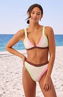 ONEONE Colorblock Gwyneth High Cut Bikini Bottom