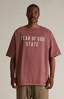 Fear of God Essentials Crimson Heavy T-Shirt