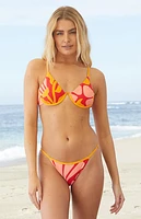 Salero Swim by Pacsun Floral Adjustable Side Strap Bikini Bottom