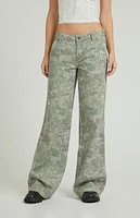 PacSun Tree Camo Low Rise Baggy Pants