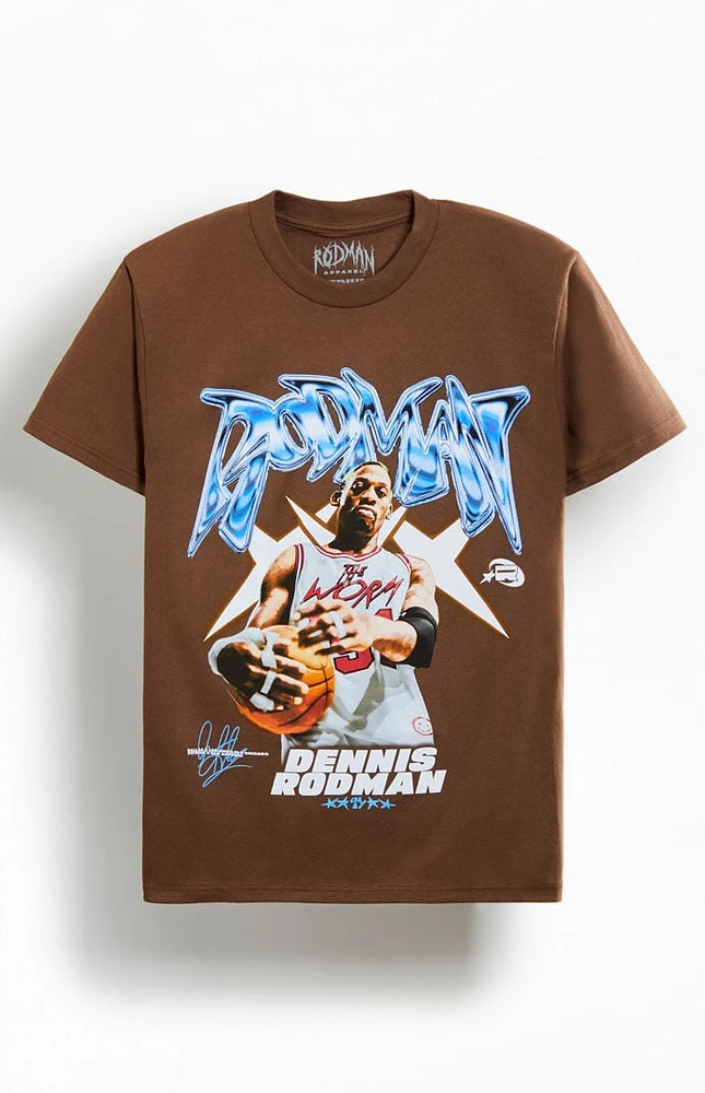 RODMAN BRAND Fly Lettering Oversized T-Shirt