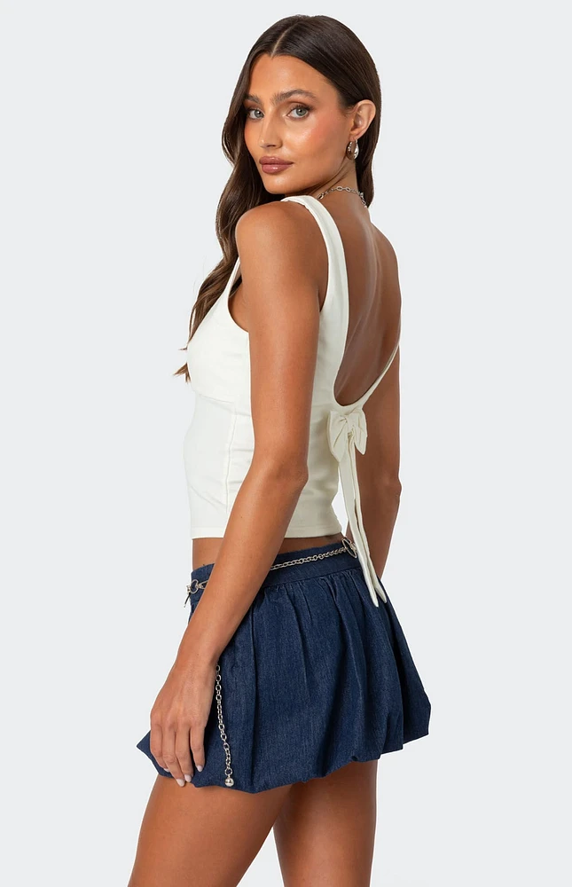 Edikted Ronda Bow Back Tank Top