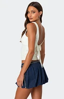 Edikted Ronda Bow Back Tank Top