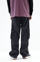 PacSun Black Extreme Baggy Cargo Jeans