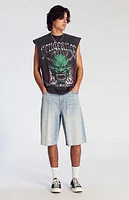 Pacsun Medium Indigo Denim Baggy Shorts