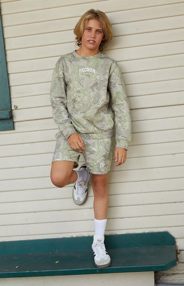 PacSun Kids Camo Crew Neck Sweatshirt