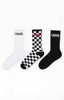 Vans 3 Pack Classic Crew Socks