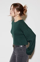 LA Hearts Julie Slouchy Cropped Sweater