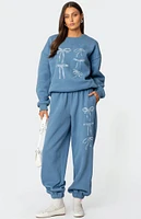 Edikted Bow Bliss Oversized Sweatpants