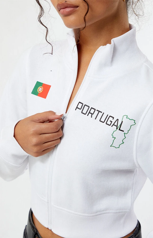 Portugal Mock Neck Full Zip Sweatshirt