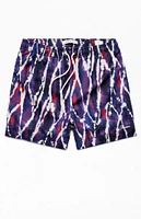 PacSun XYZ AOP 4.5" Swim Trunks