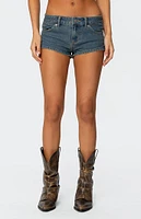 Edikted Jagger Low Rise Denim Shorts