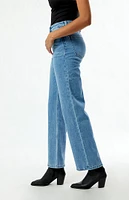 Thrills Cherry Stretch High Waisted Straight Leg Jeans