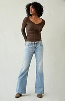 Pacsun Jade Low Rise Bootcut Jeans Light Blue Wash