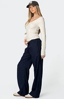 Edikted Yasmine Linen Look Pants