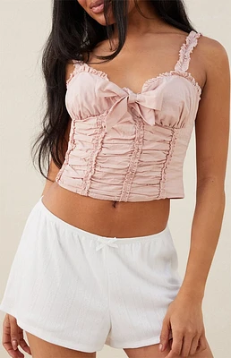Beverly & Beck Lottie Bow Corset Top