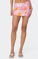 Edikted Stassi Printed Mini Skirt