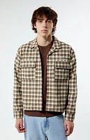 PacSun Cropped Plaid Flannel Shacket