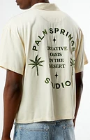PacSun Palm Springs Embroidered Woven Camp Shirt