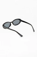 PacSun Black Oval Frame Sunglasses