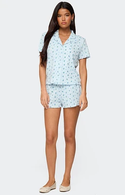 Edikted Camden Floral Pointelle Shorts